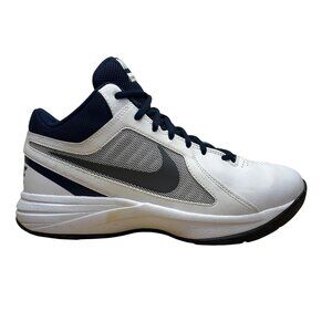 Nike Men’s White/Blue Lightweight Overplay VIII Basketball Shoes Size 8.5
